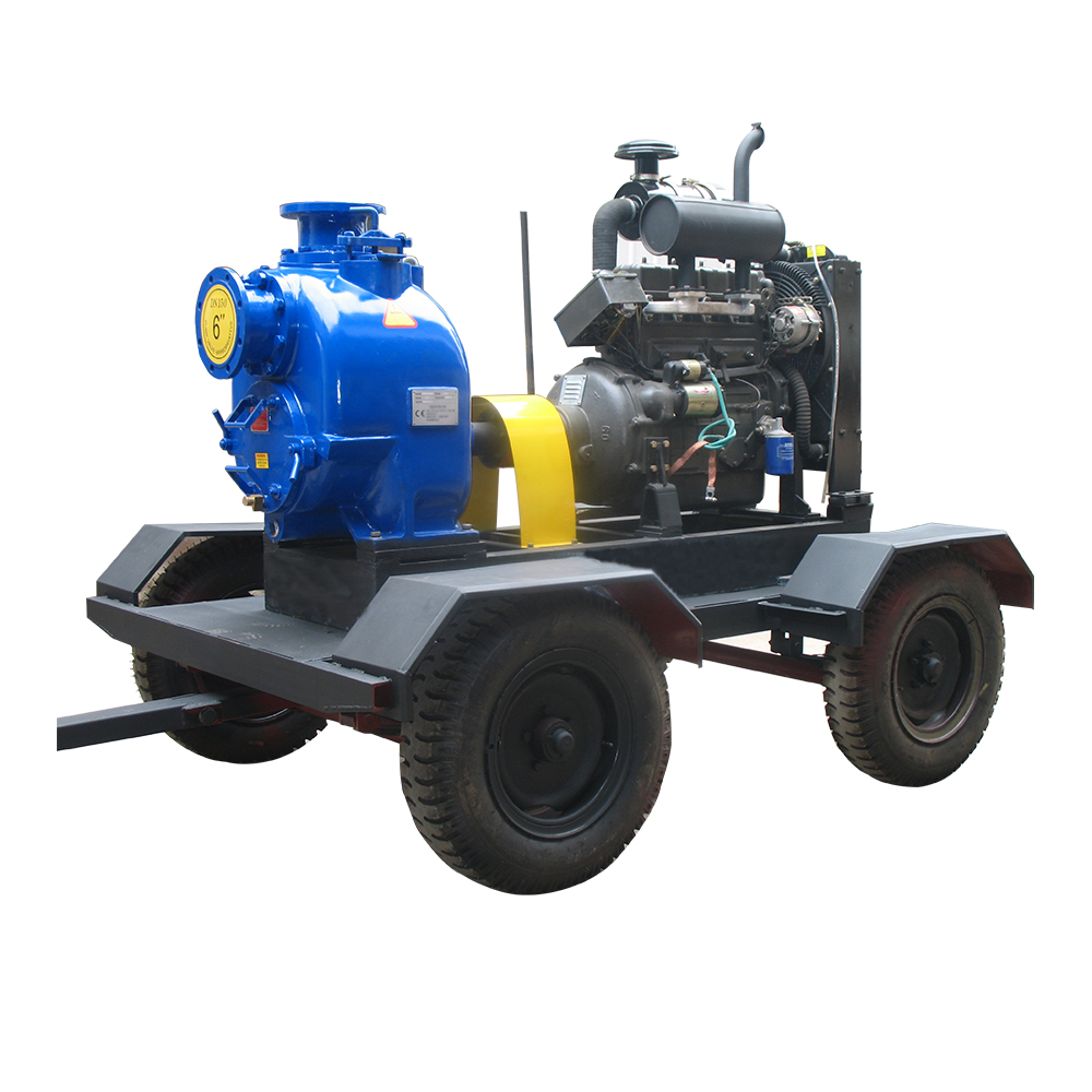 Horizontal 20HP Mix Flow Diesel Engine Water Pump with Mobile Trailer -  China Mix Flow Pump, Horizontal Pump